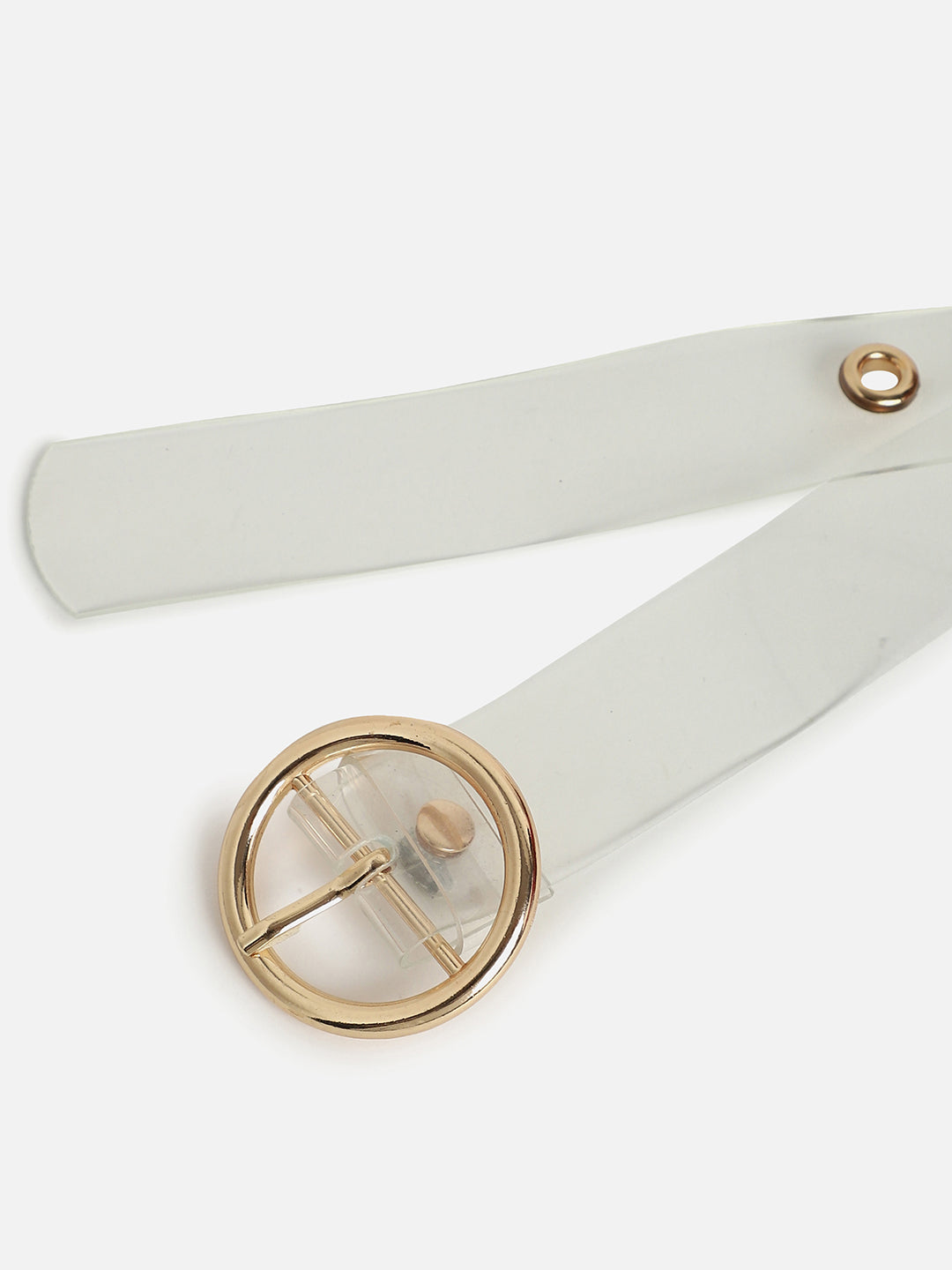WOMEN TRANSPARENT SOLID WAIST BELT