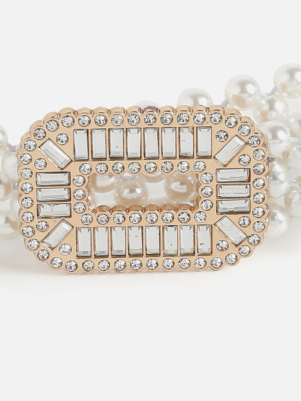 White Solid Waist Belt