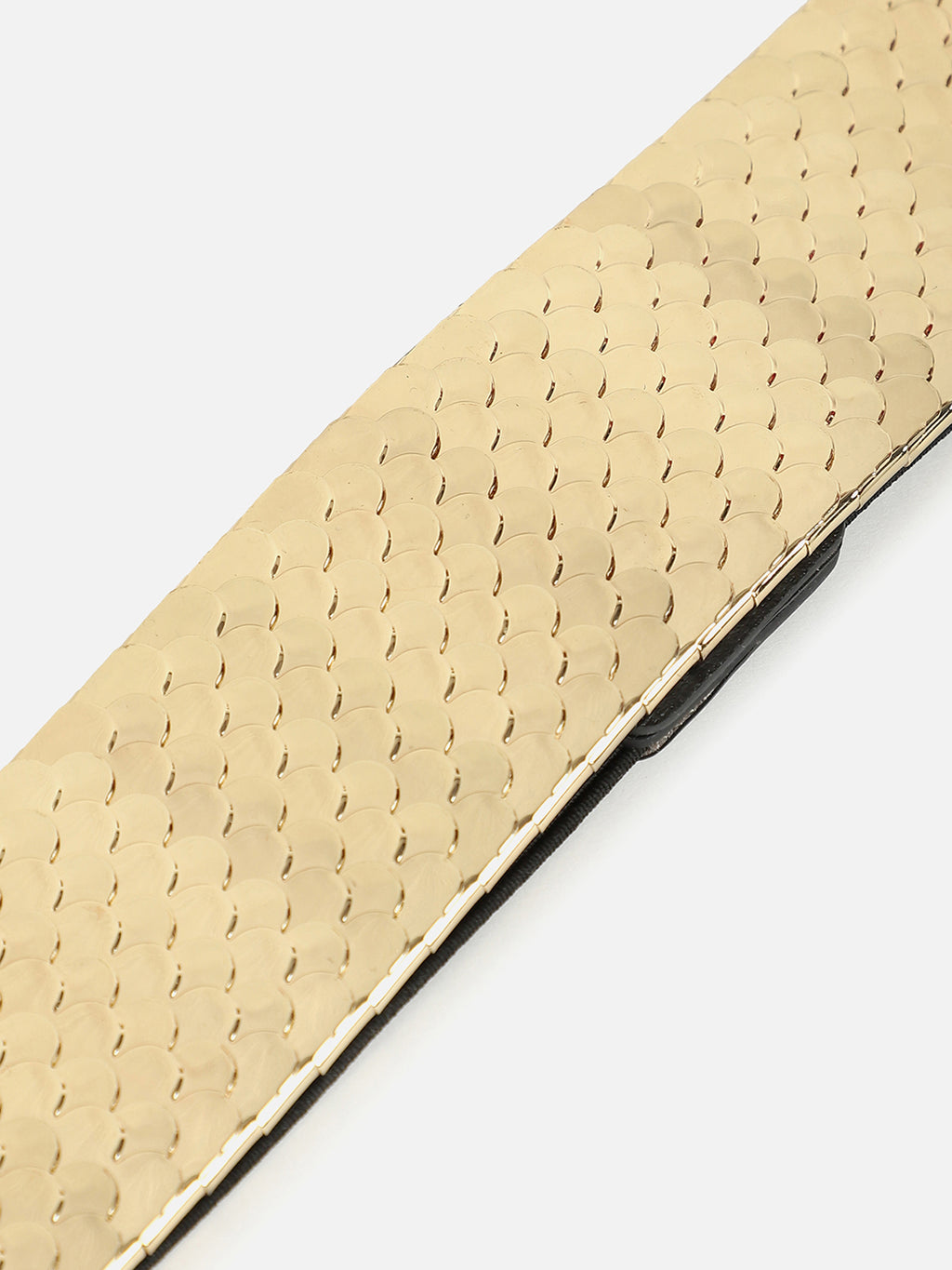 Gold Textured Waist Belt