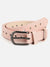 Pink Solid Waist Belt