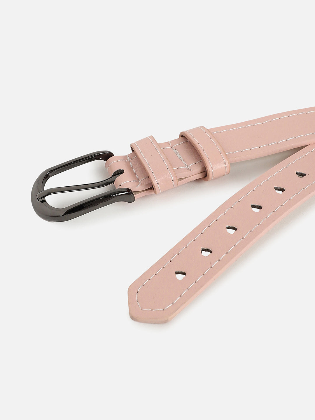 Pink Solid Waist Belt