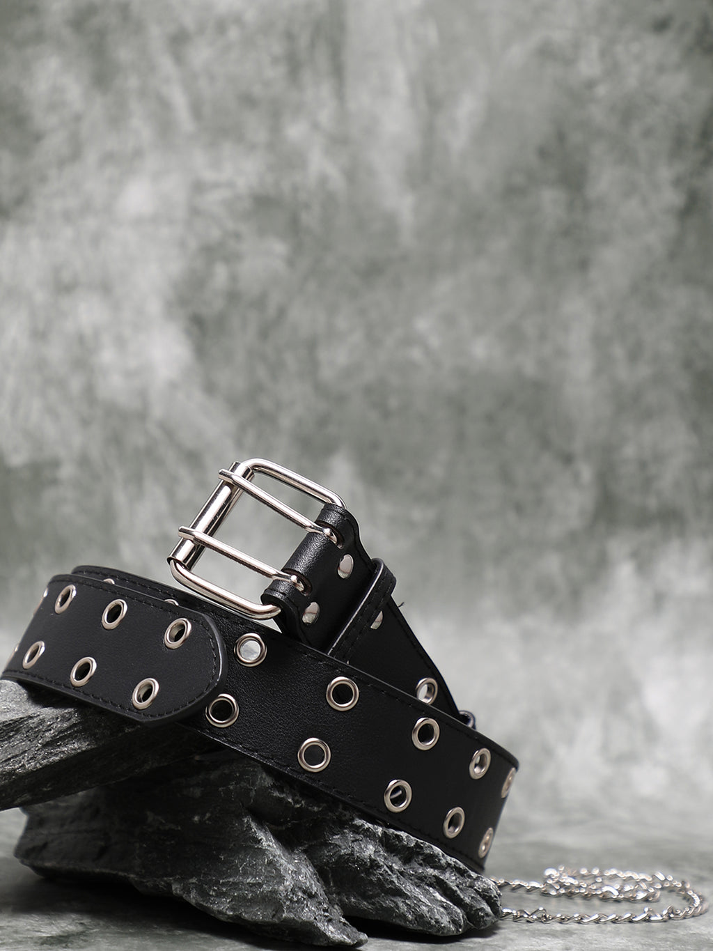 Black Solid Waist Belt