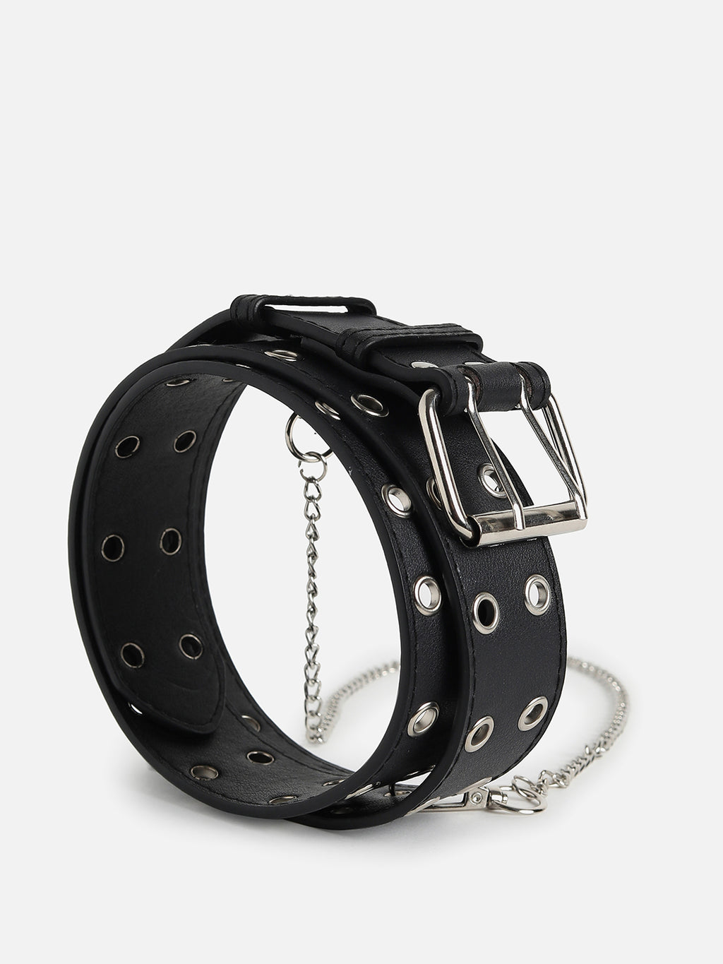 Black Solid Waist Belt