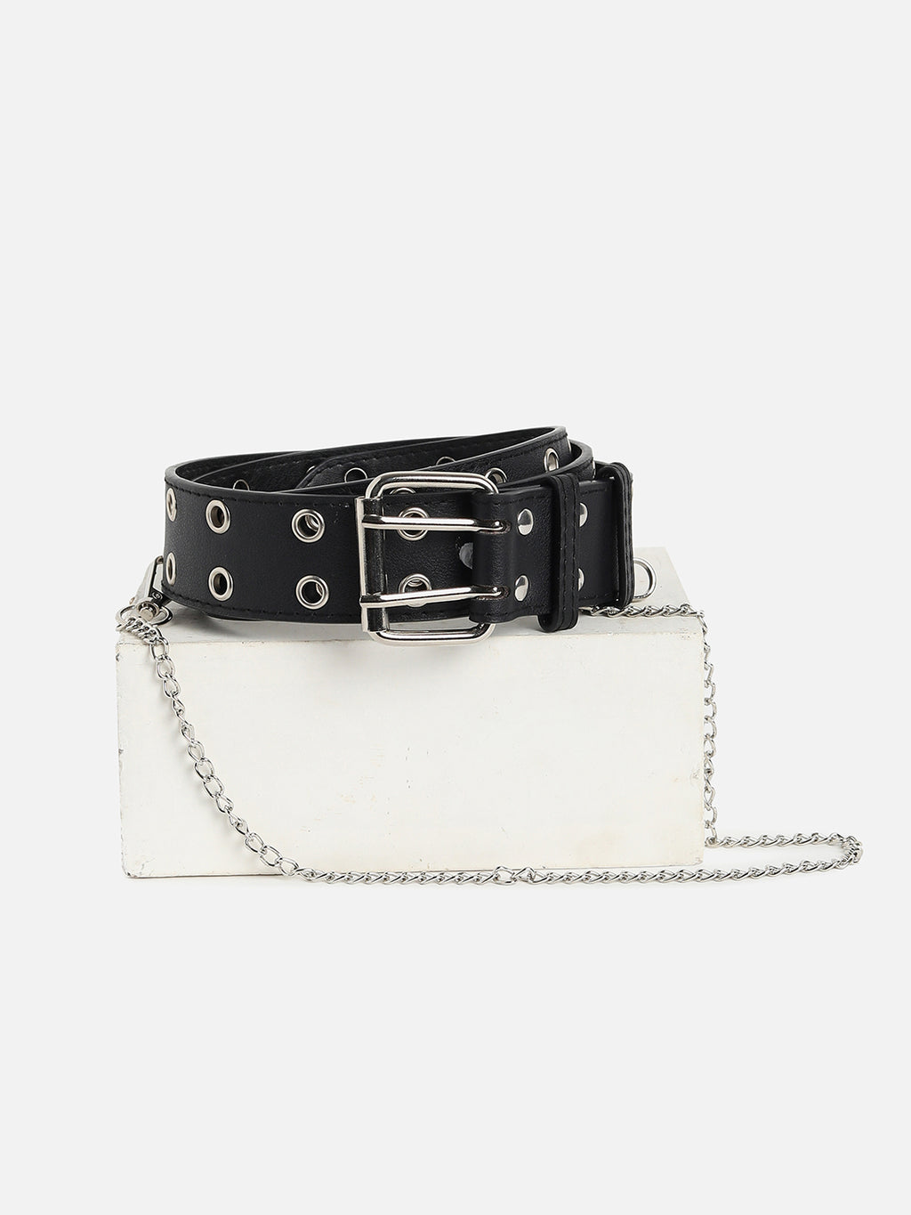 Black Solid Waist Belt