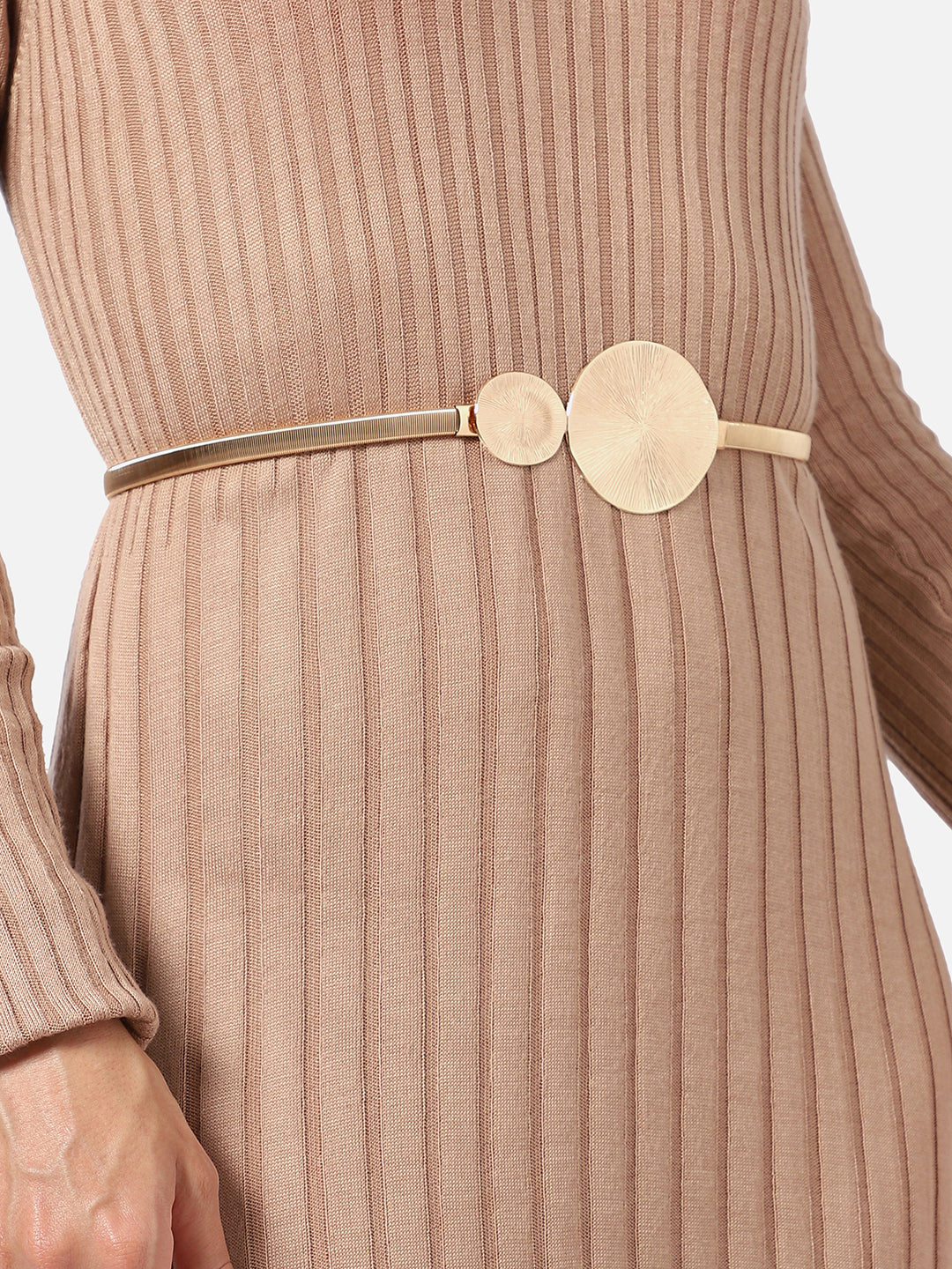 Gold Solid Waist Belt