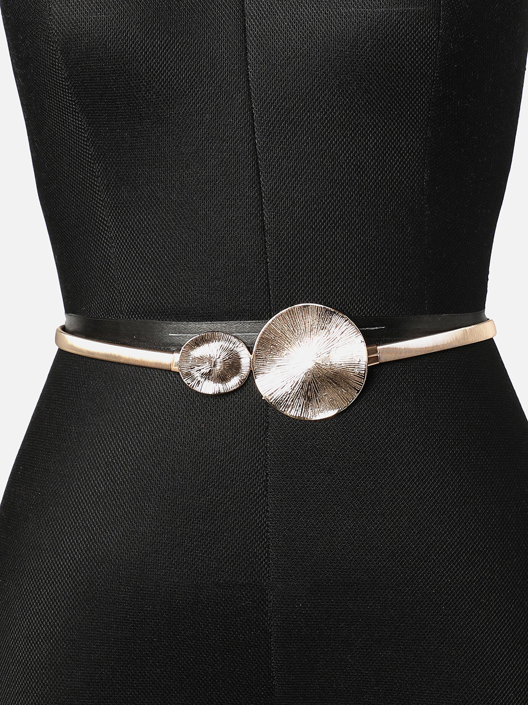 WOMEN GOLD SOLID WAIST BELT