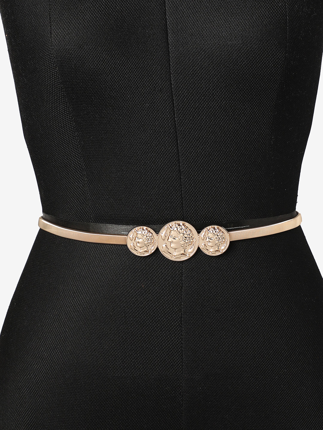 Gold Solid Waist Belt