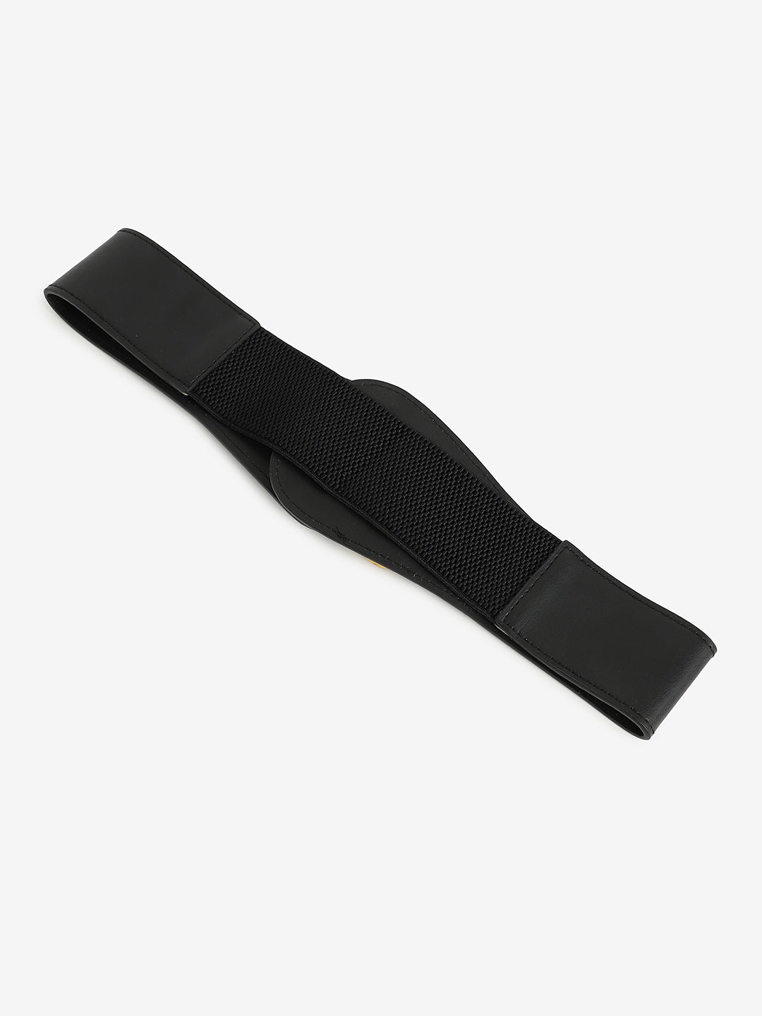 Black Solid Waist Belt