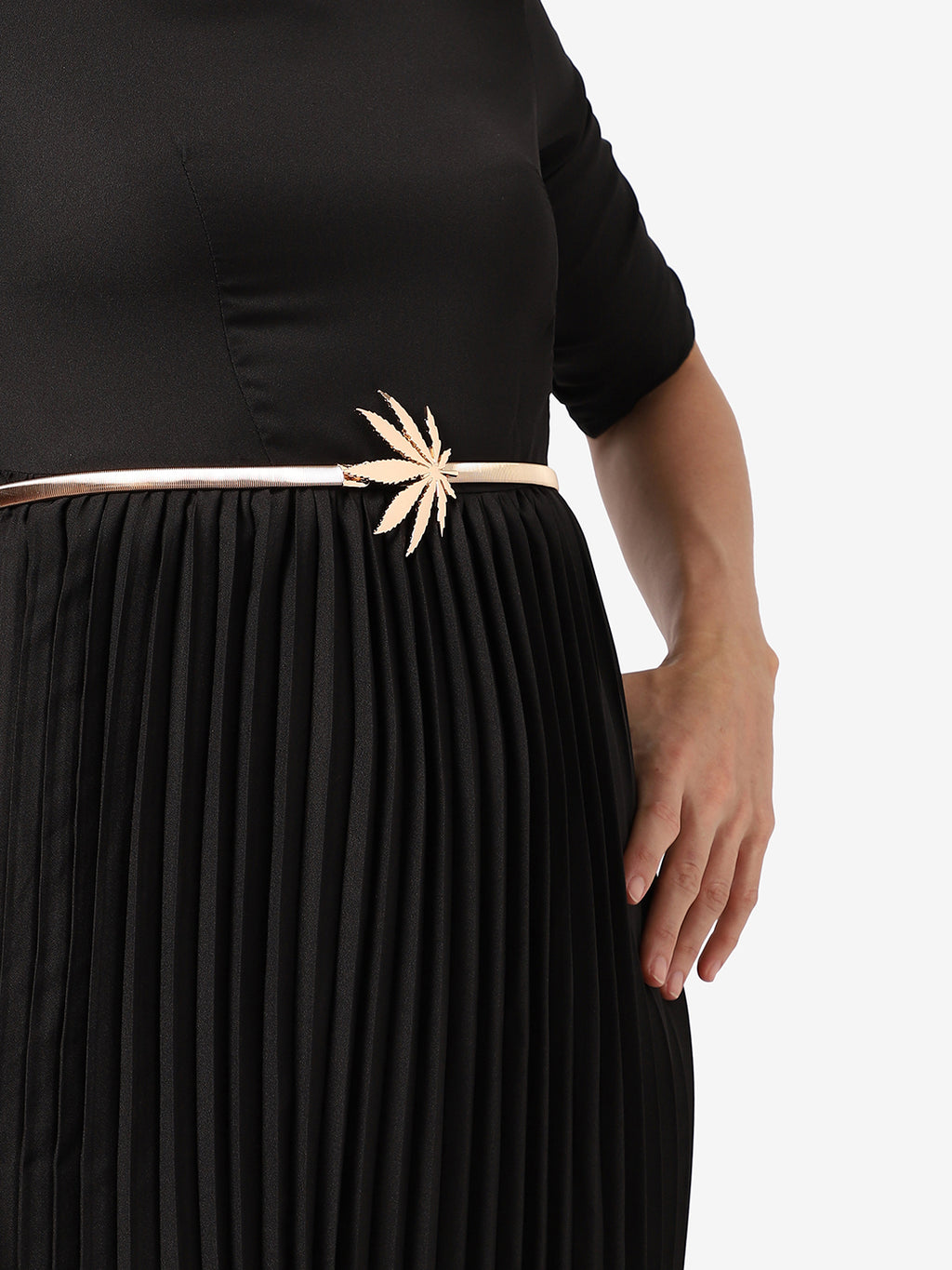 Gold Solid Waist Belt