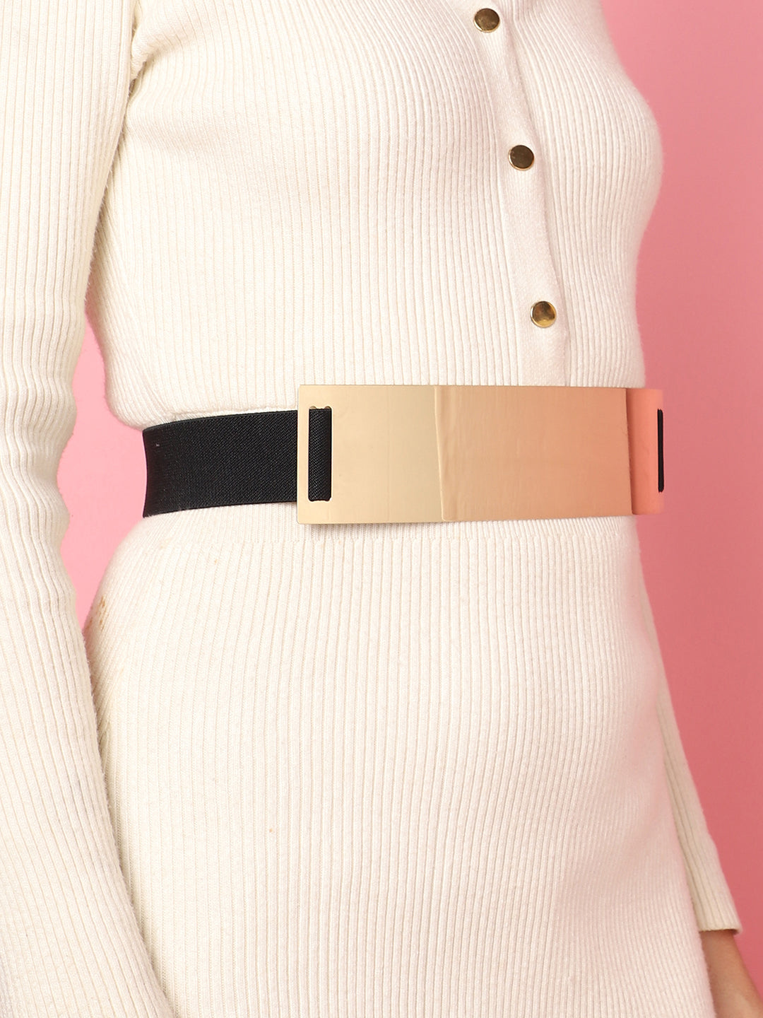 Gold Solid Waist Belt