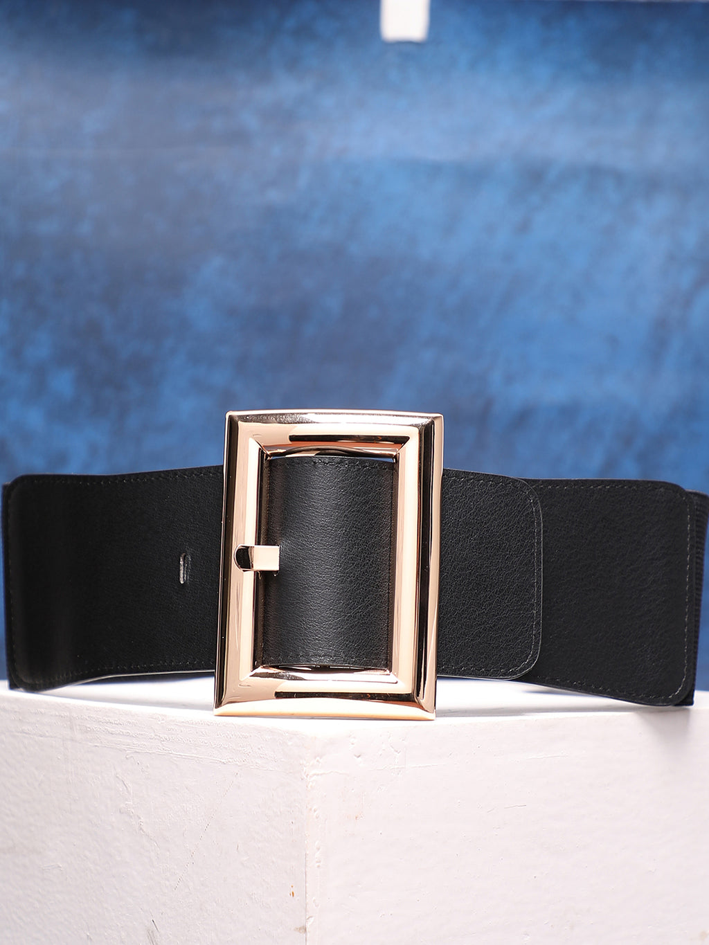 Black Solid Waist Belt