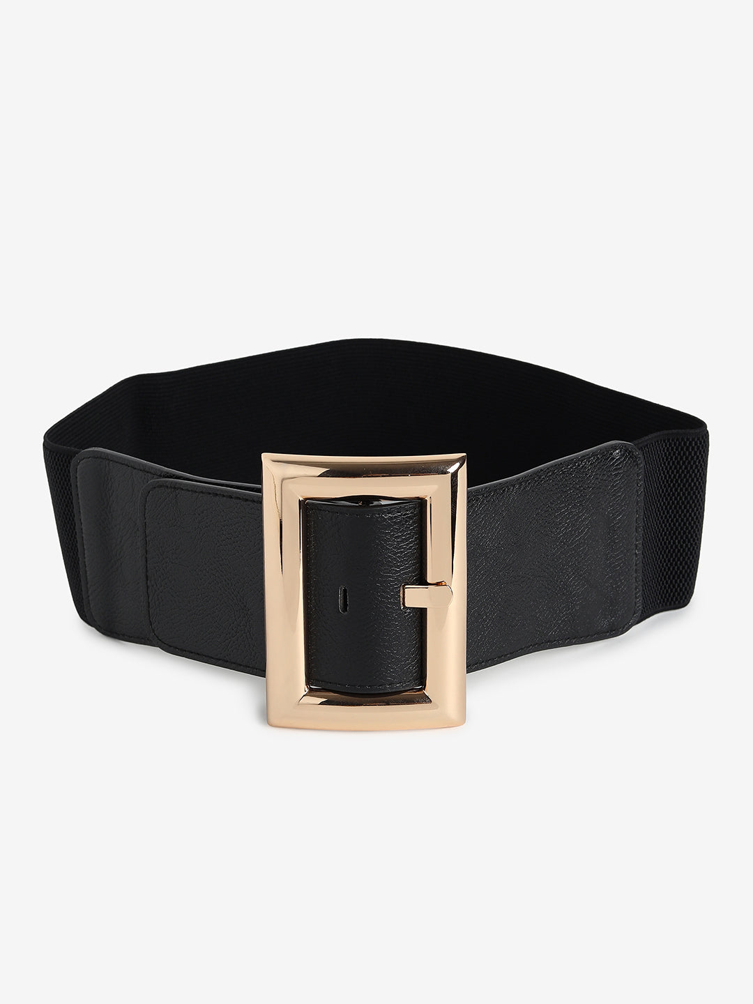 Black Solid Waist Belt