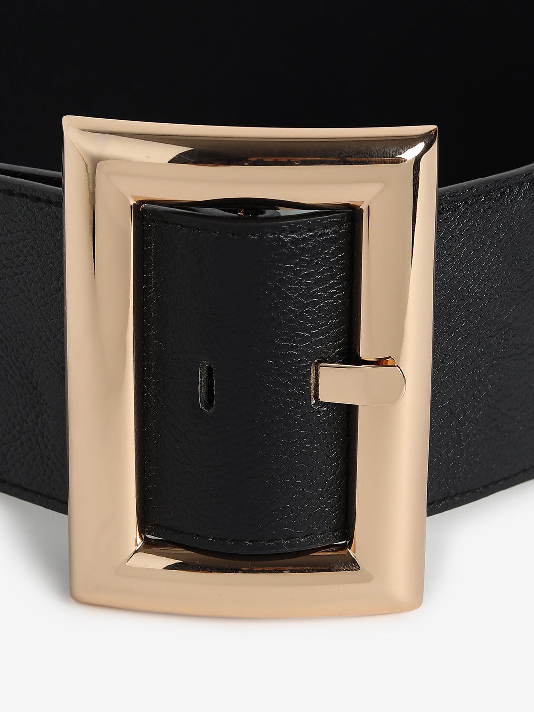 Black Solid Waist Belt