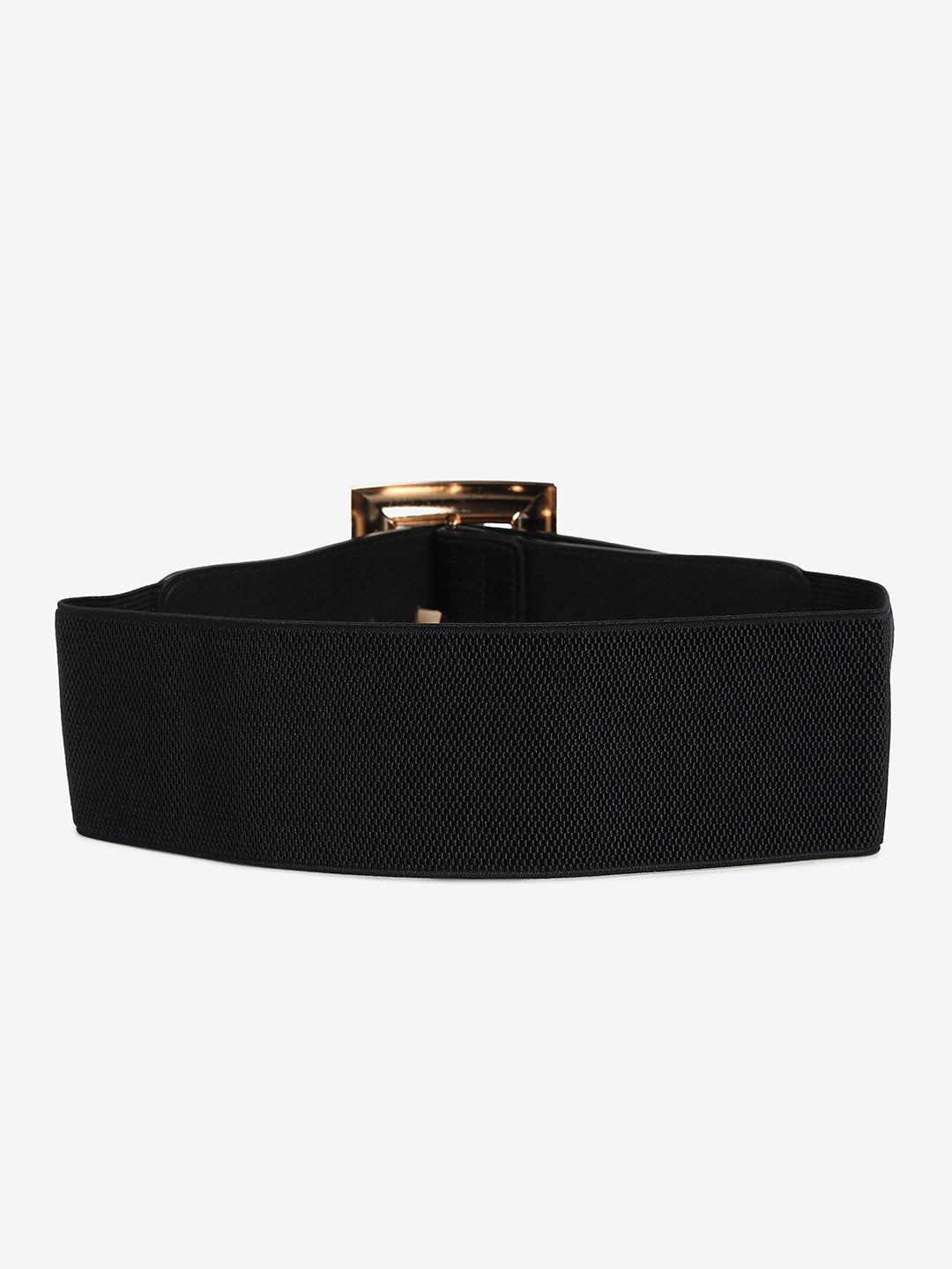 Black Solid Waist Belt