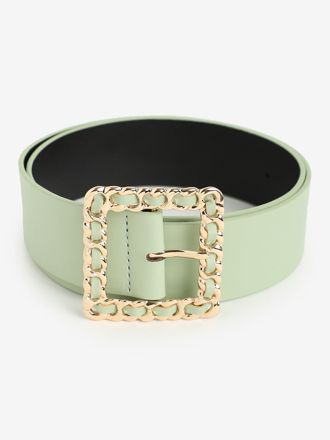 Green Solid Waist Belt
