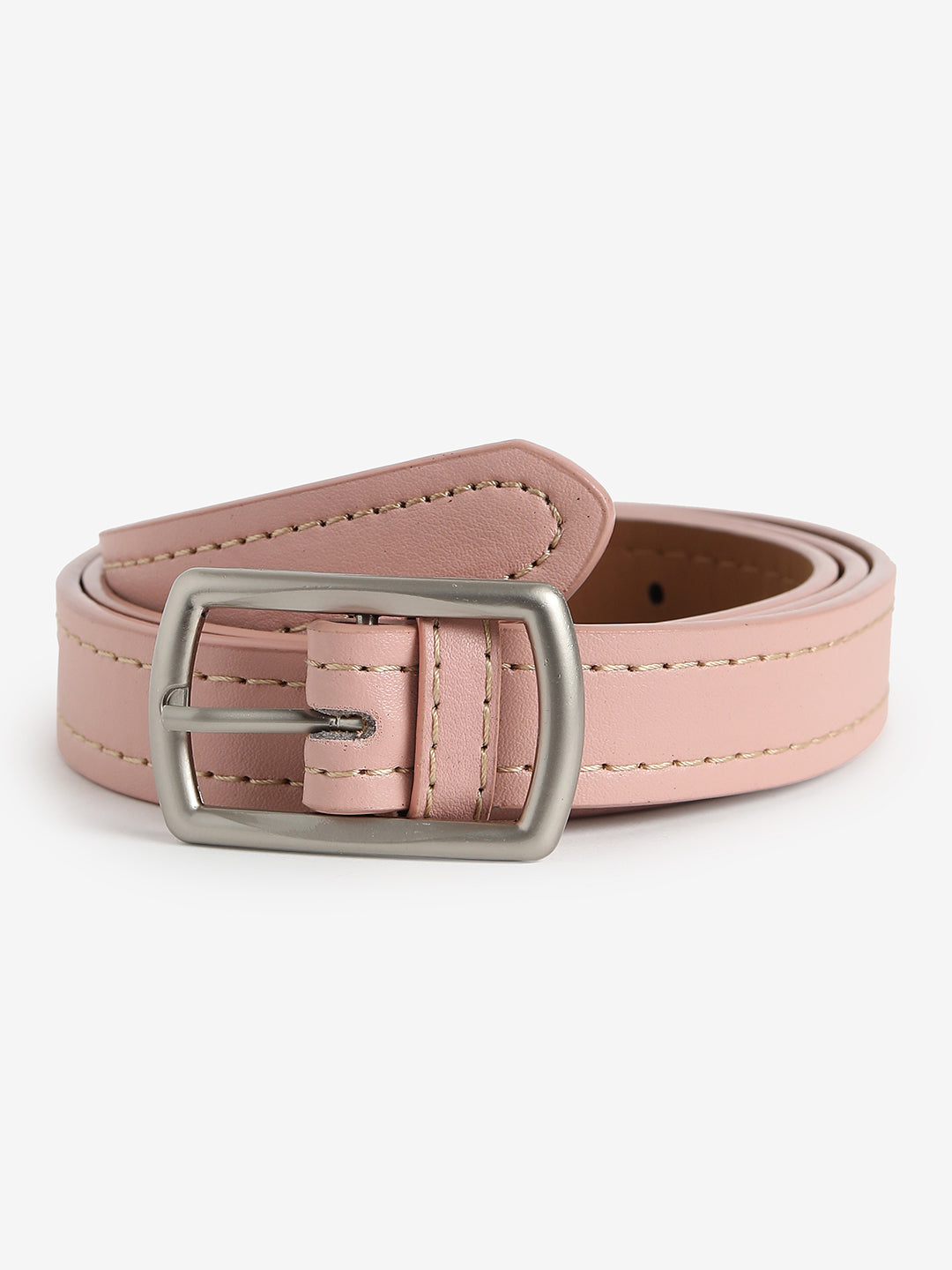 Pink Solid Waist Belt
