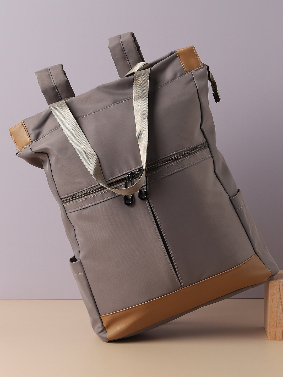 Taupe Treasure Grey Backpack