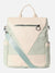 Zea White & Green Backpack