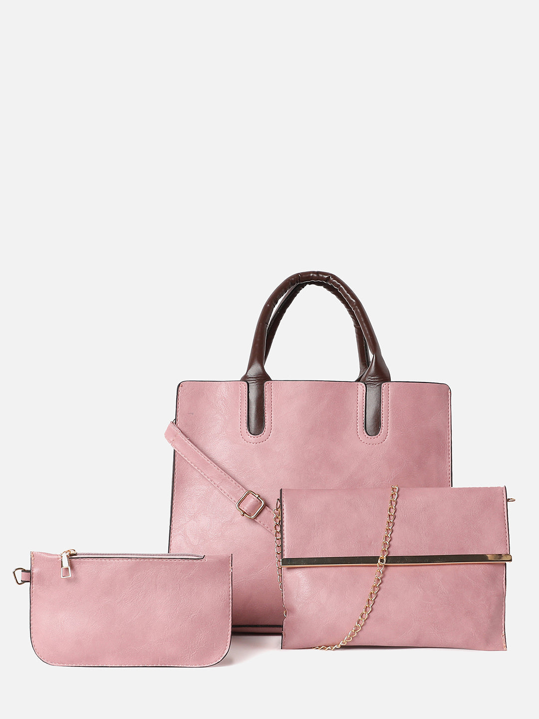 Rose Pink Tote Bag Set