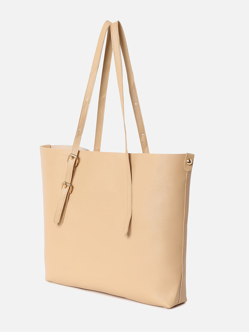 Julie Beige Tote Bag
