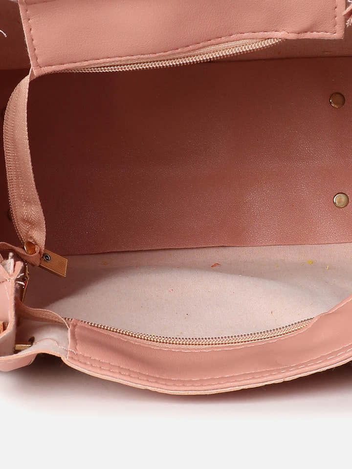 SOLID PINK BAG COMBO SET