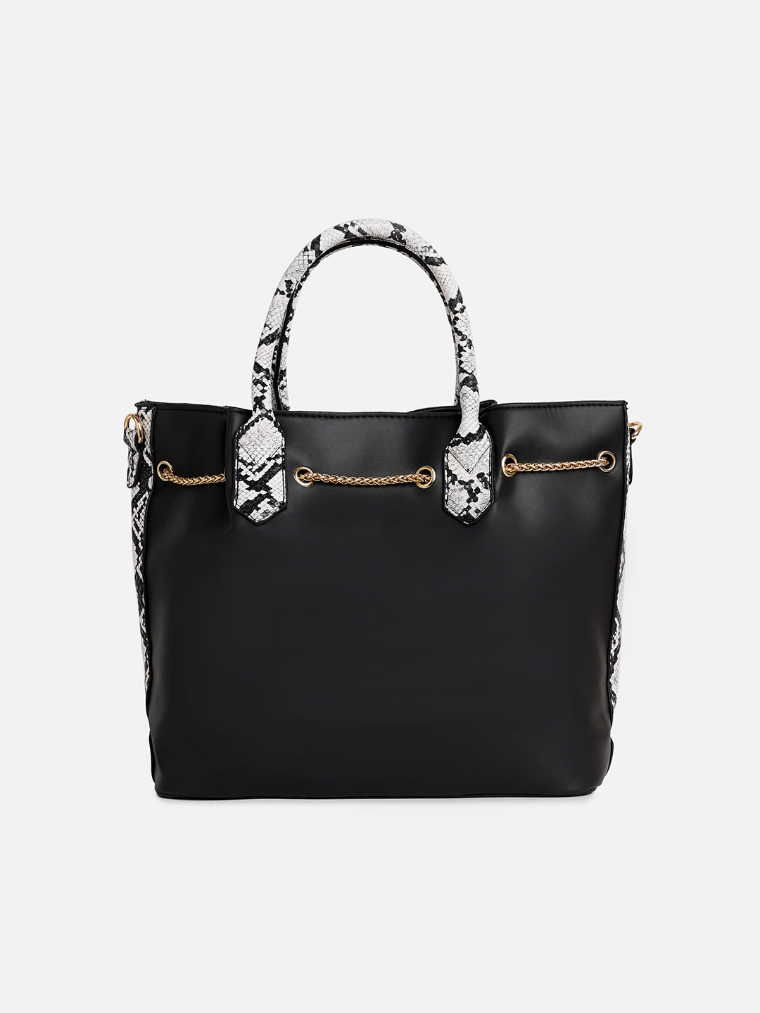 Stella Black HandBag With Pouch Set
