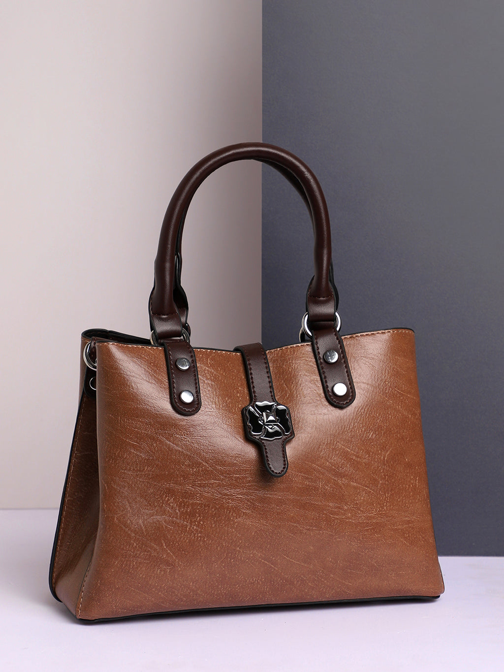 Perma Brown Tanned Handbag