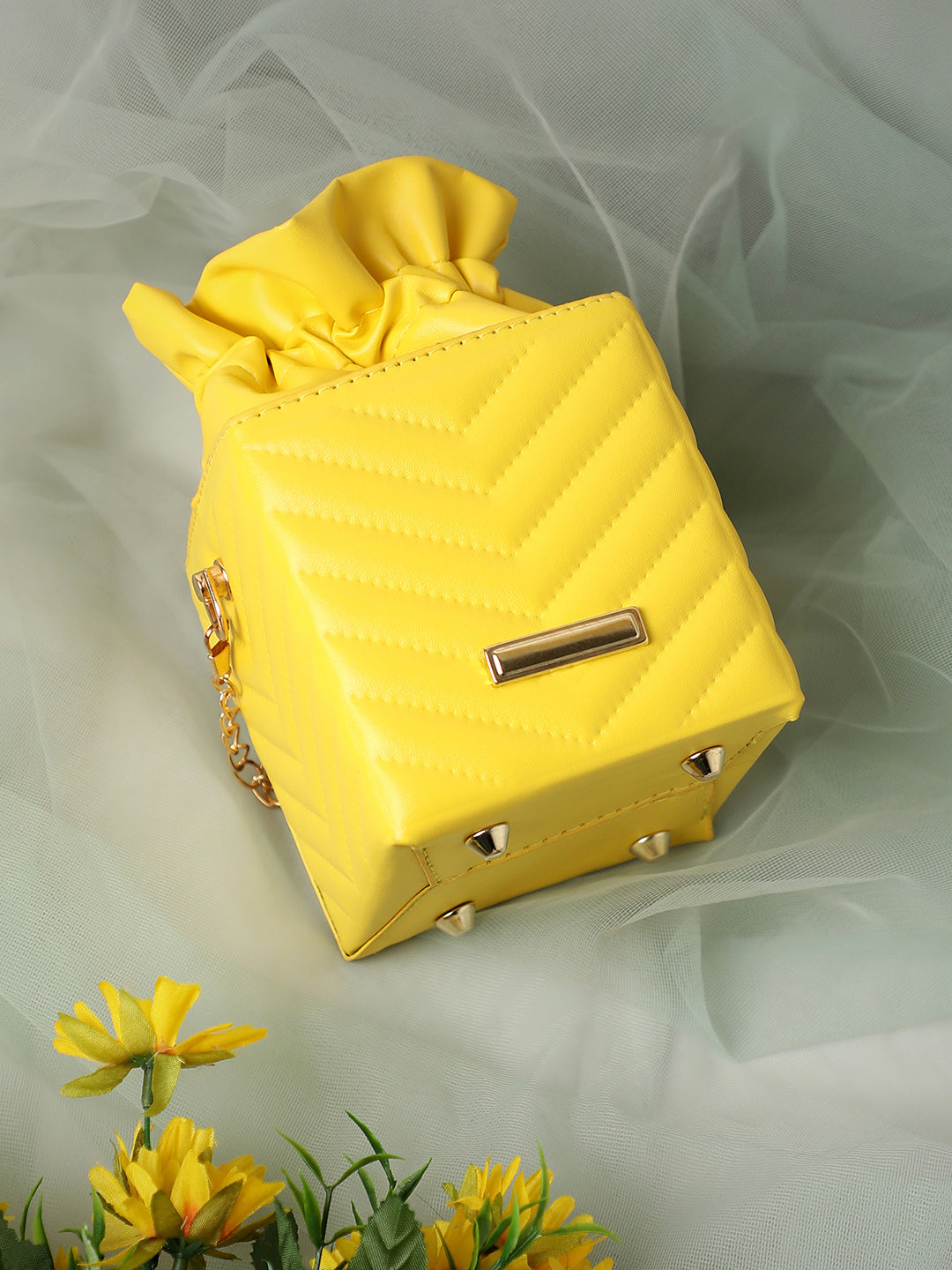 Dandelion Yellow Bucket Bag
