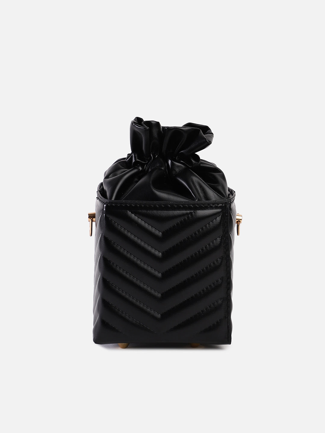 Stormy Black Bucket Bag