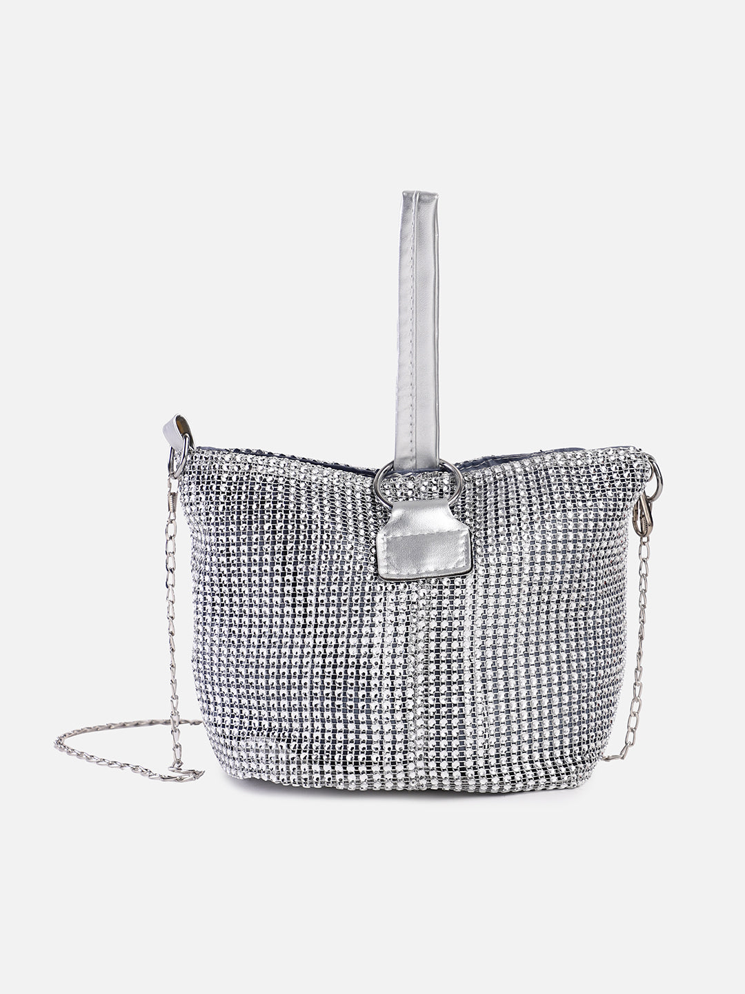 Hilary Silver Tote Bag