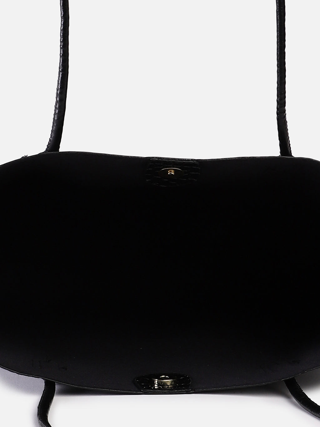 Raven Black Tote Bag With Pouch Set