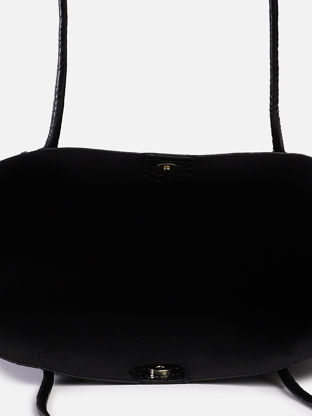 Raven Black Tote Bag With Pouch Set