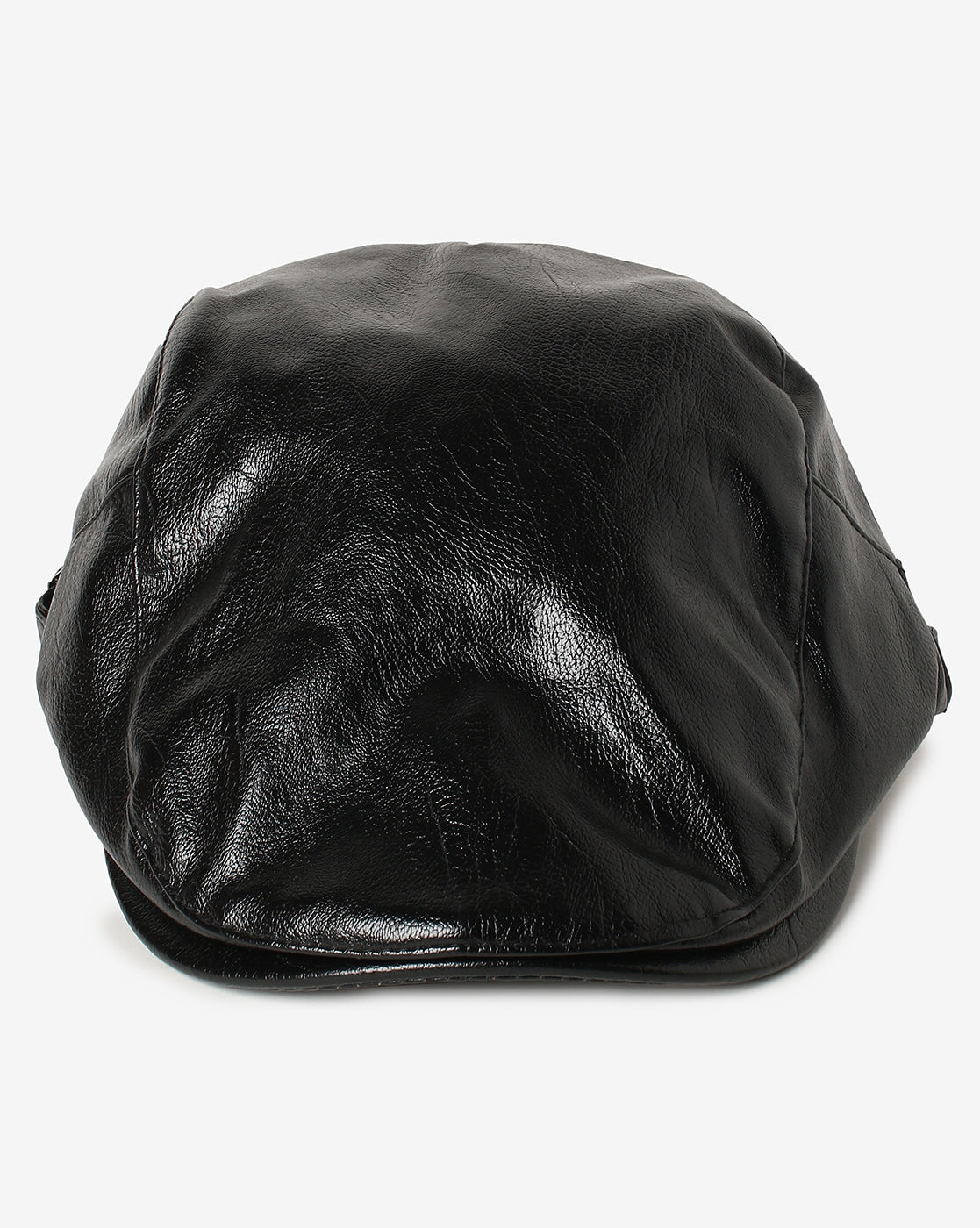 Black Solid Beret Cap