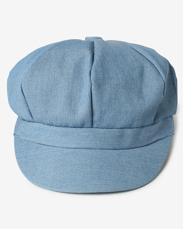 Blue Corduroy Vintage Newsboy Cap