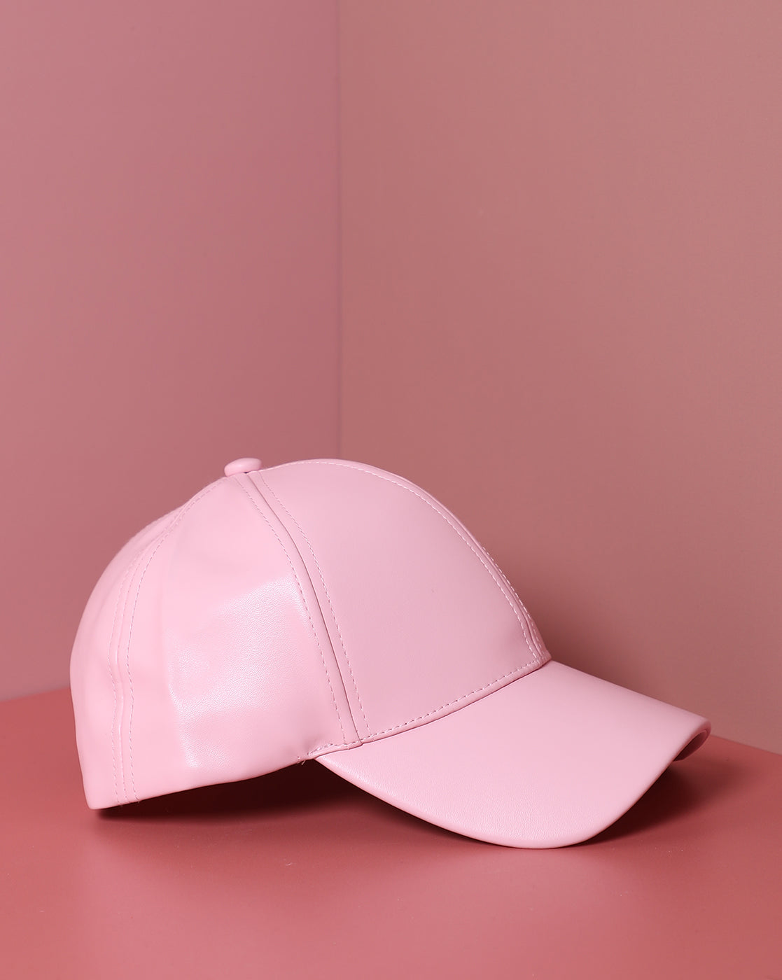 Pink Solid Baseball Cap