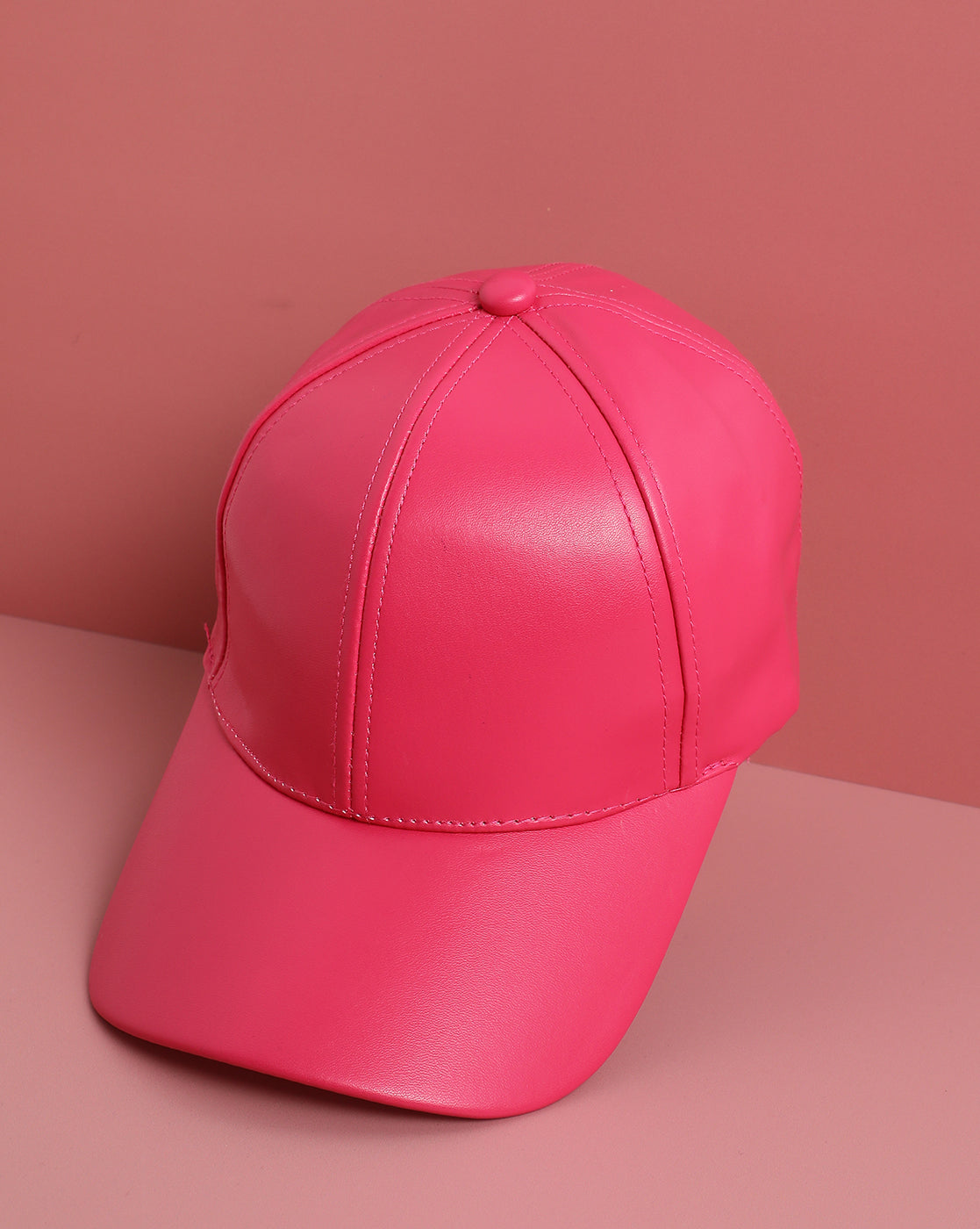 Pink Solid Baseball Cap