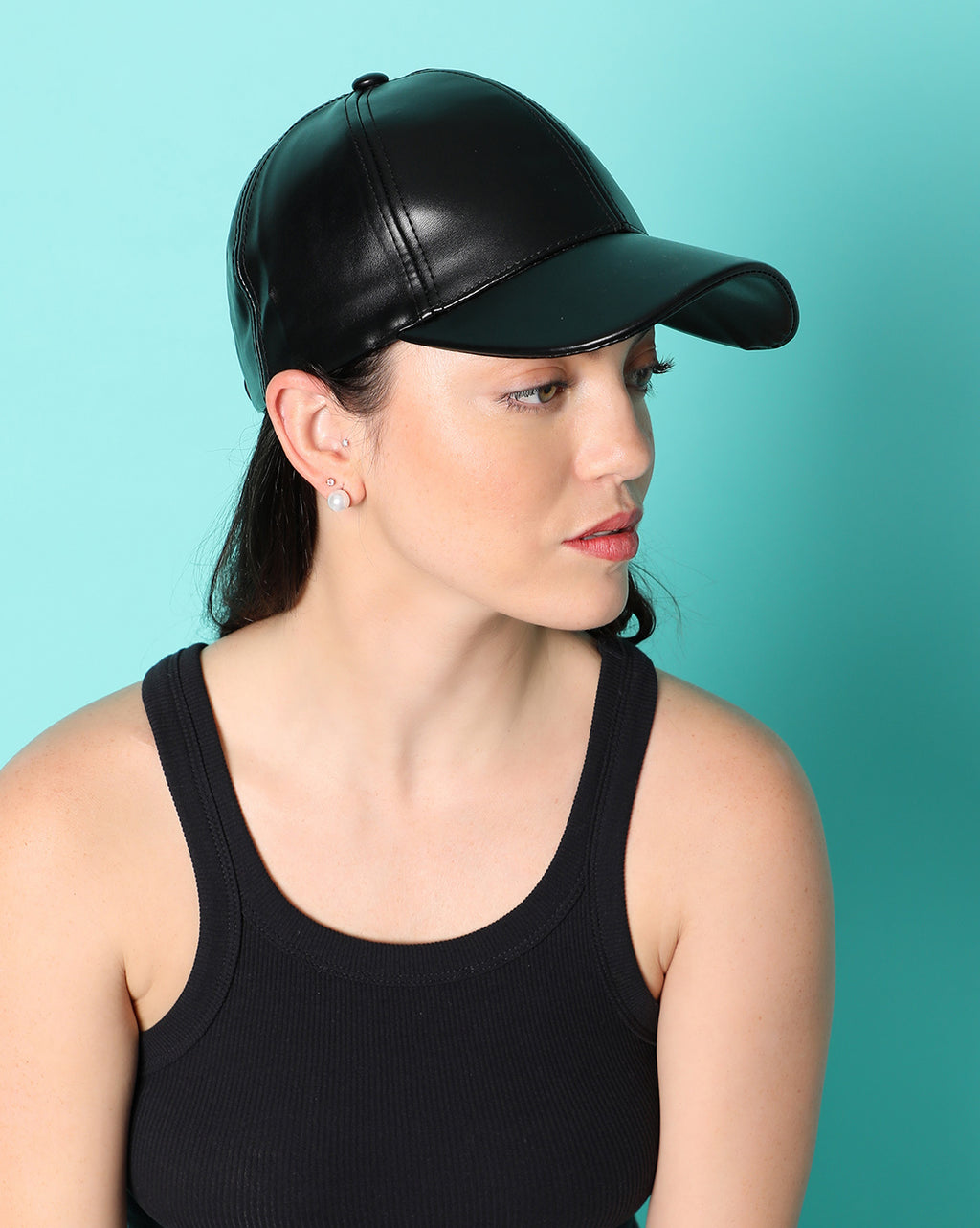 Black Solid Baseball Cap