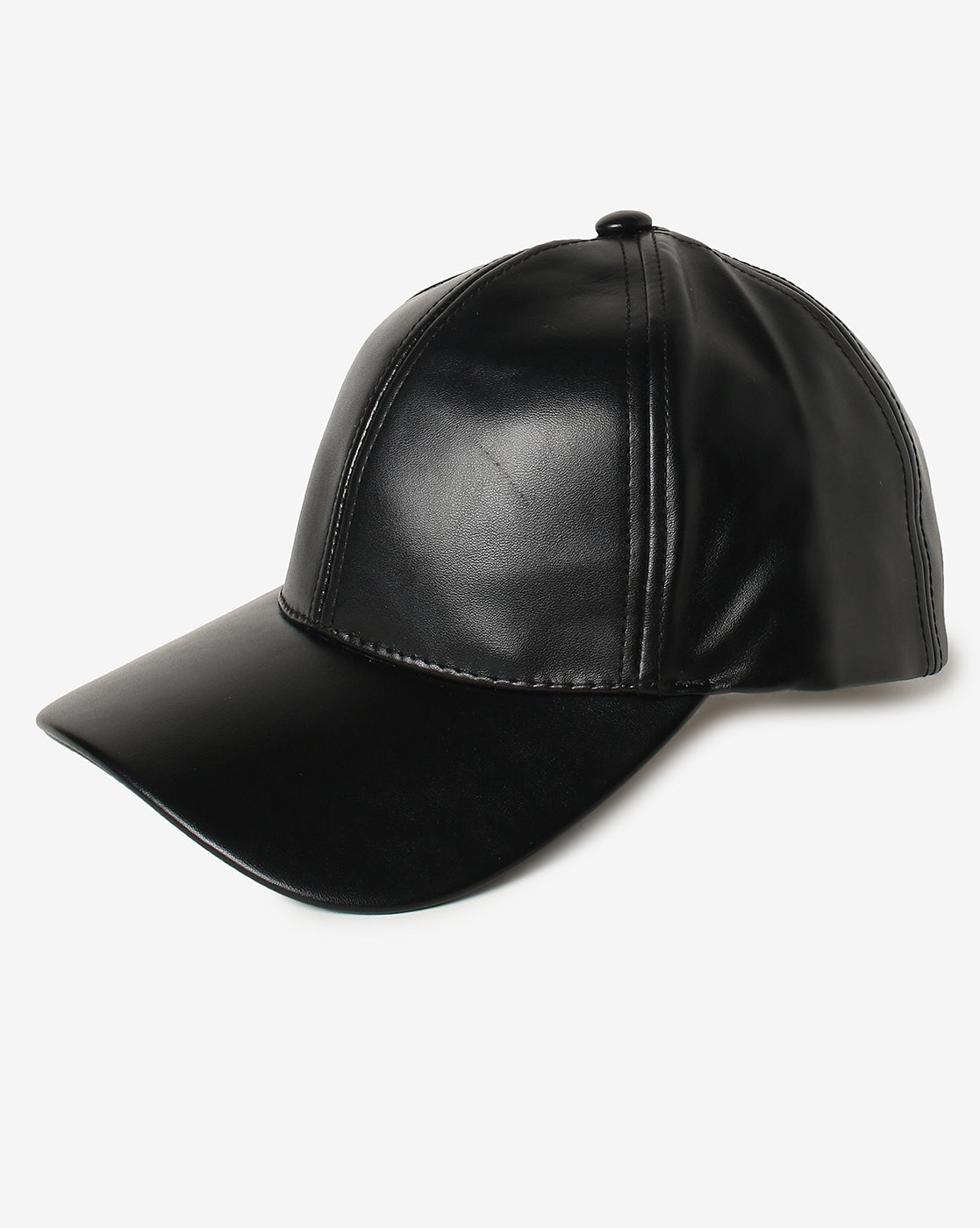 Black Solid Baseball Cap