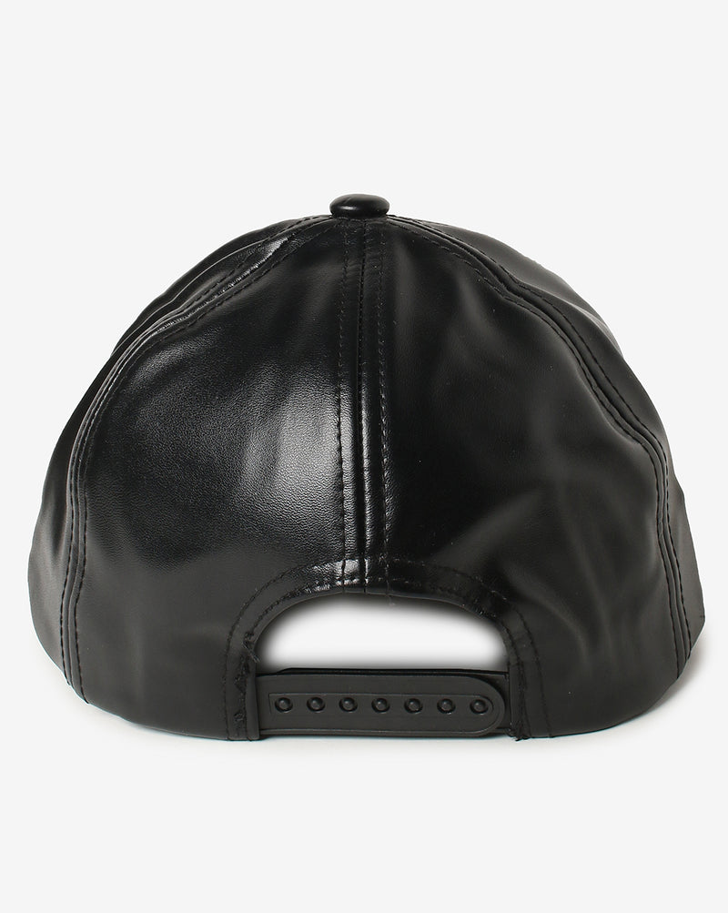 WOMAN BLACK SOLID BASEBALL CAP