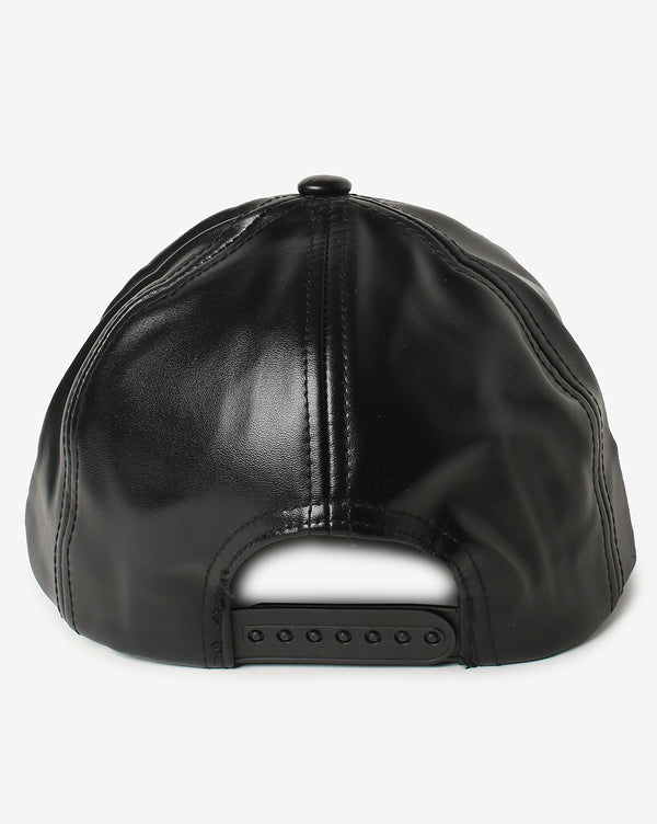 WOMAN BLACK SOLID BASEBALL CAP
