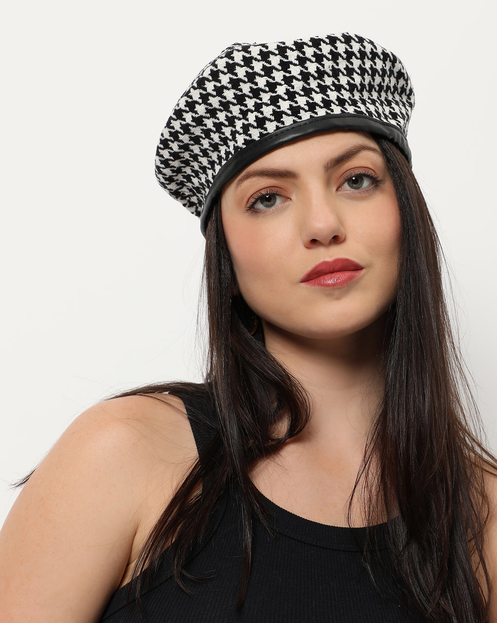 Checked Hat