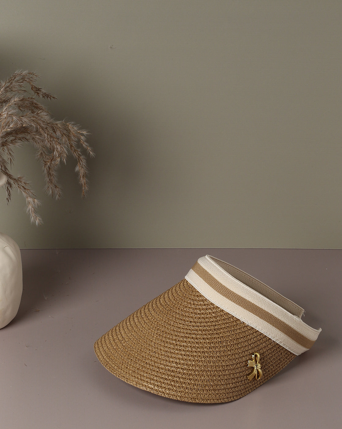 Brown Stylish Textured Hat