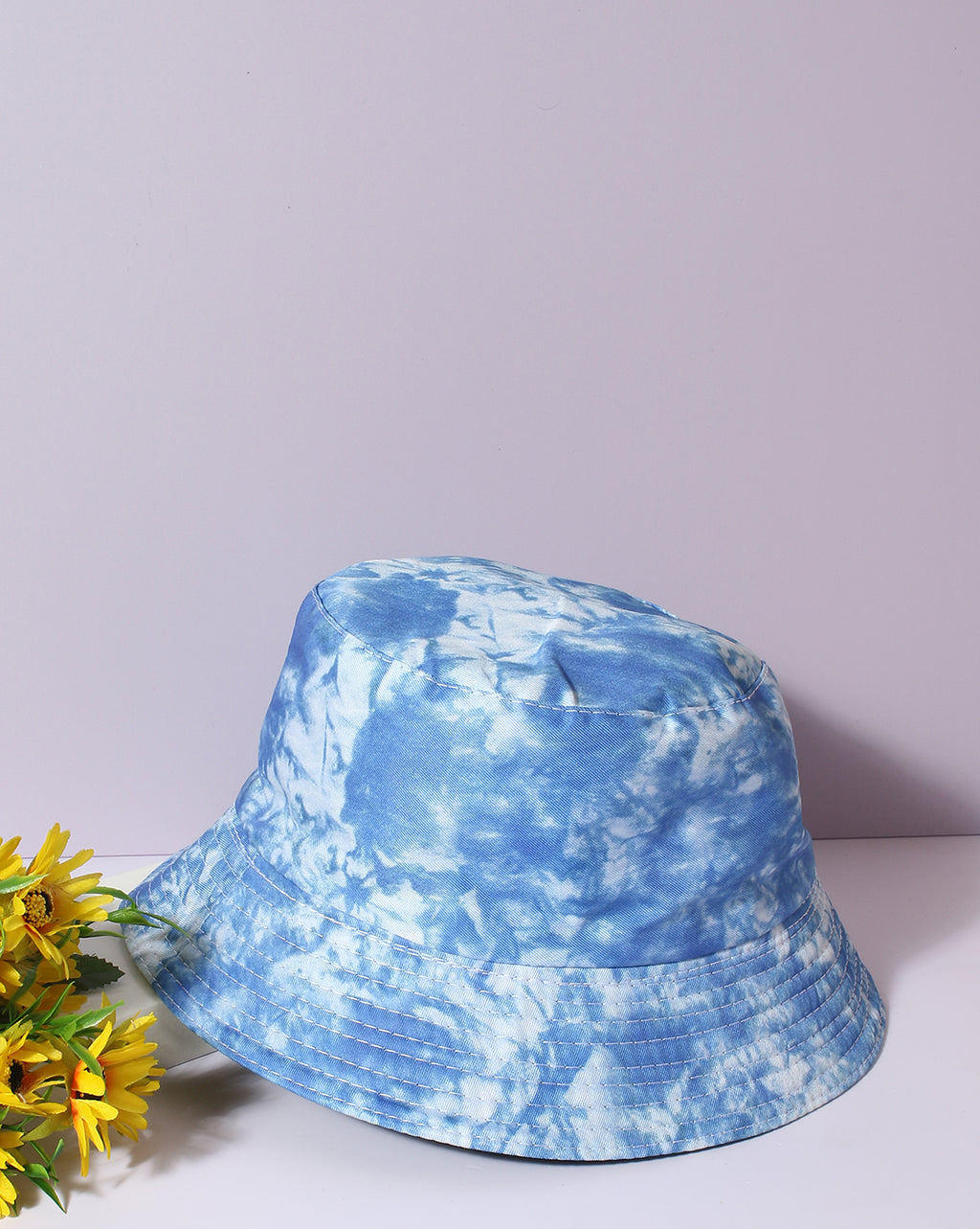 Blue Tie-Dye Bucket Cap