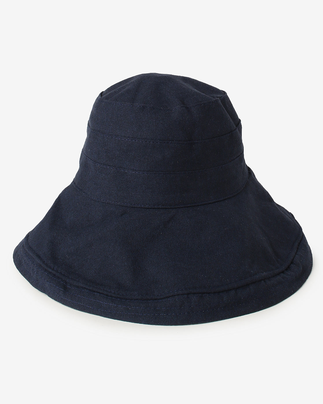 Blue Solid Bucket Hat