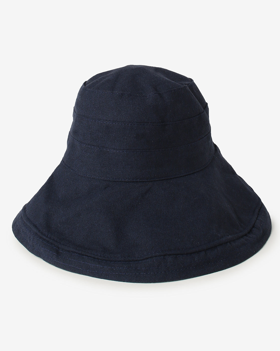 Blue Solid Bucket Hat