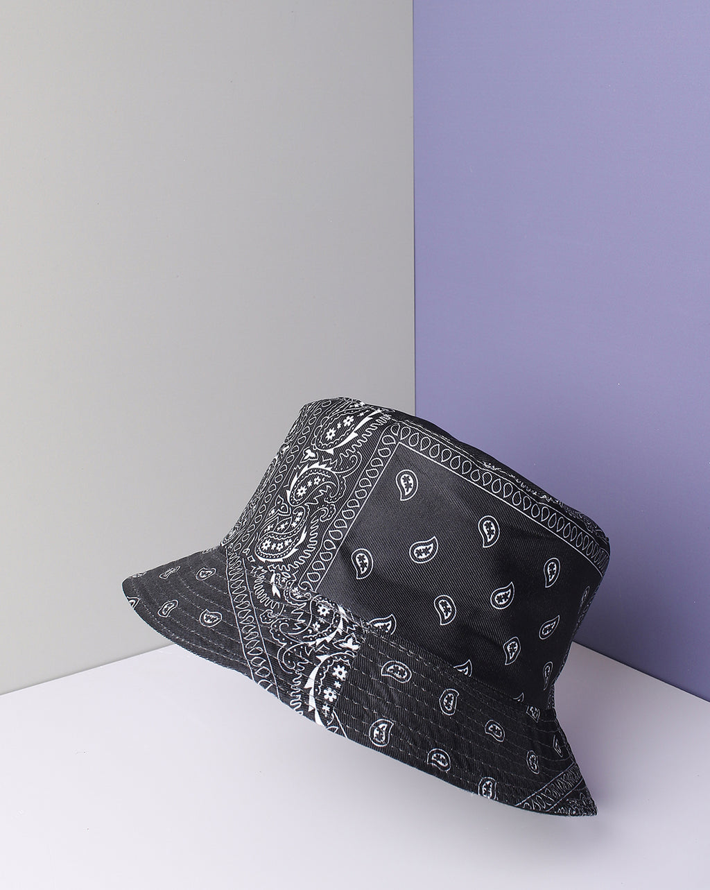 Black Vintage Bucket Cap