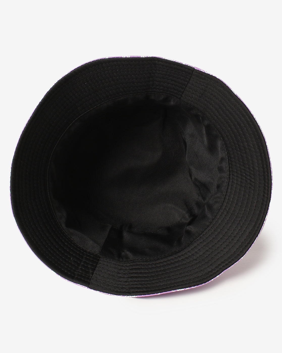 WOMEN PURPLE PRINTED VINTAGE BUCKET HAT