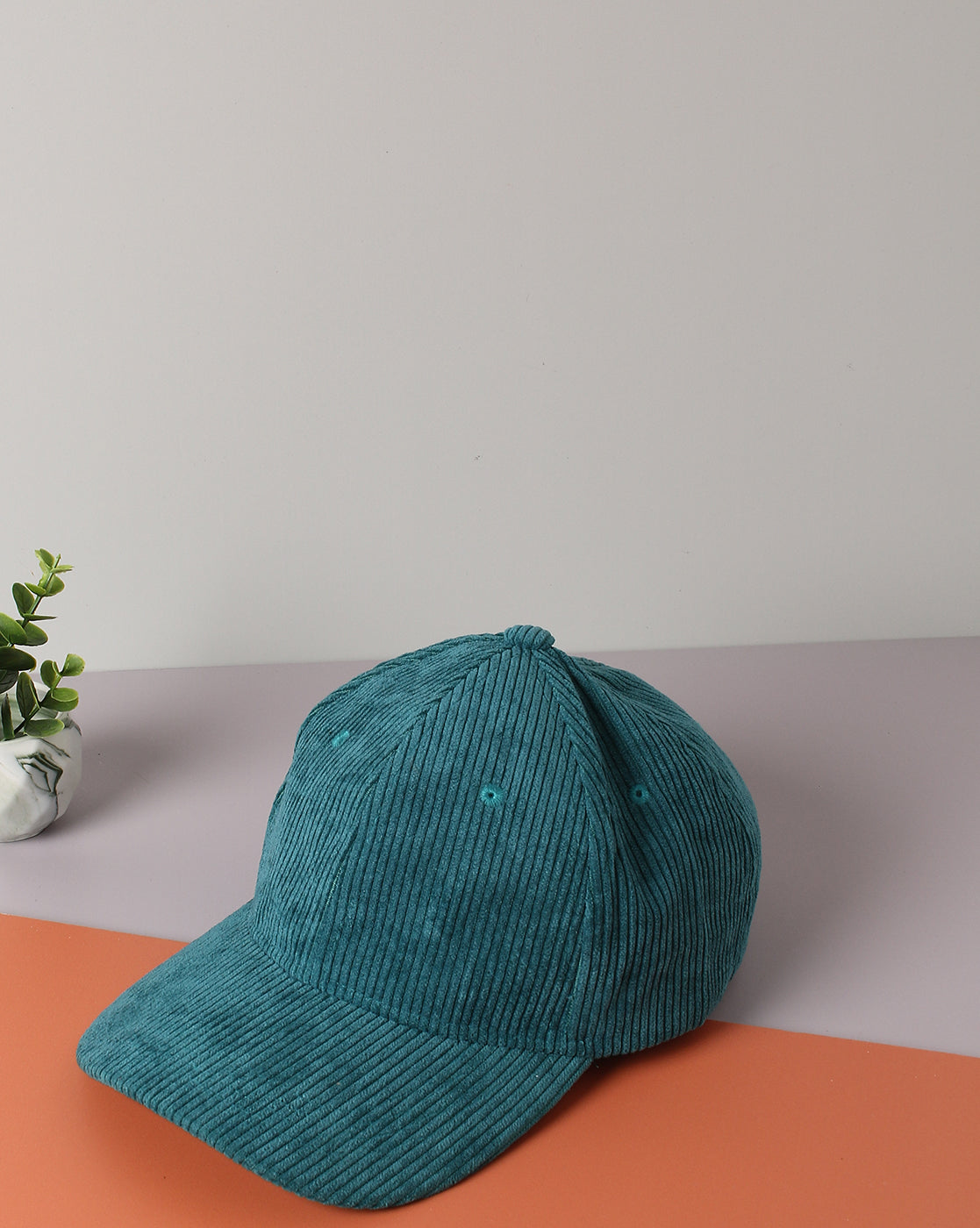 Blue Stylish Corduroy Baseball Cap