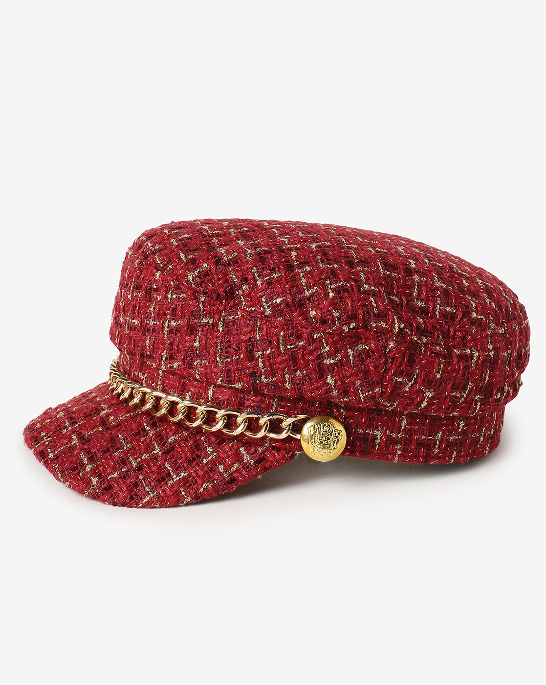 Red Textured Breton Cap