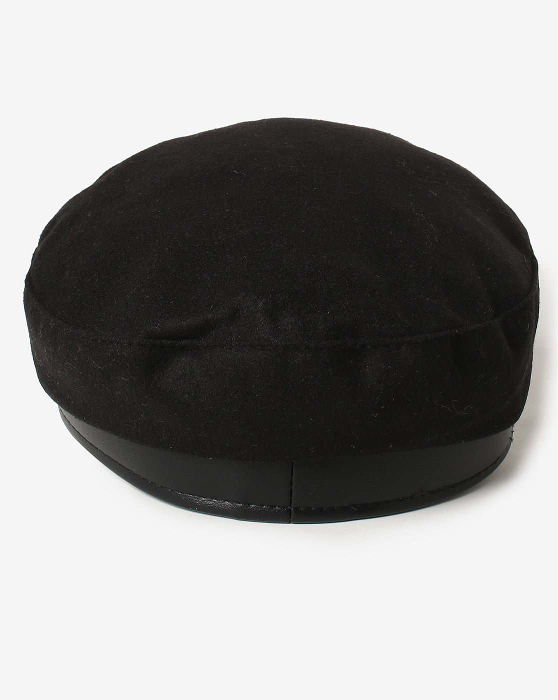 WOMEN BLACK VINTAGE BRETON CAP